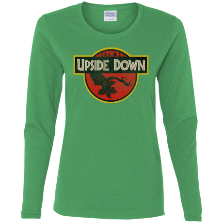 T-Shirts Irish Green / S Upside Down Women's Long Sleeve T-Shirt