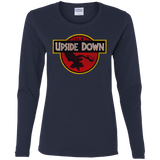 T-Shirts Navy / S Upside Down Women's Long Sleeve T-Shirt