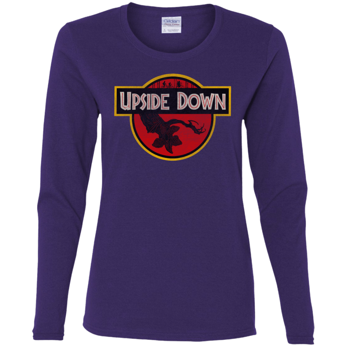 T-Shirts Purple / S Upside Down Women's Long Sleeve T-Shirt