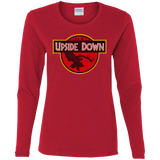 T-Shirts Red / S Upside Down Women's Long Sleeve T-Shirt