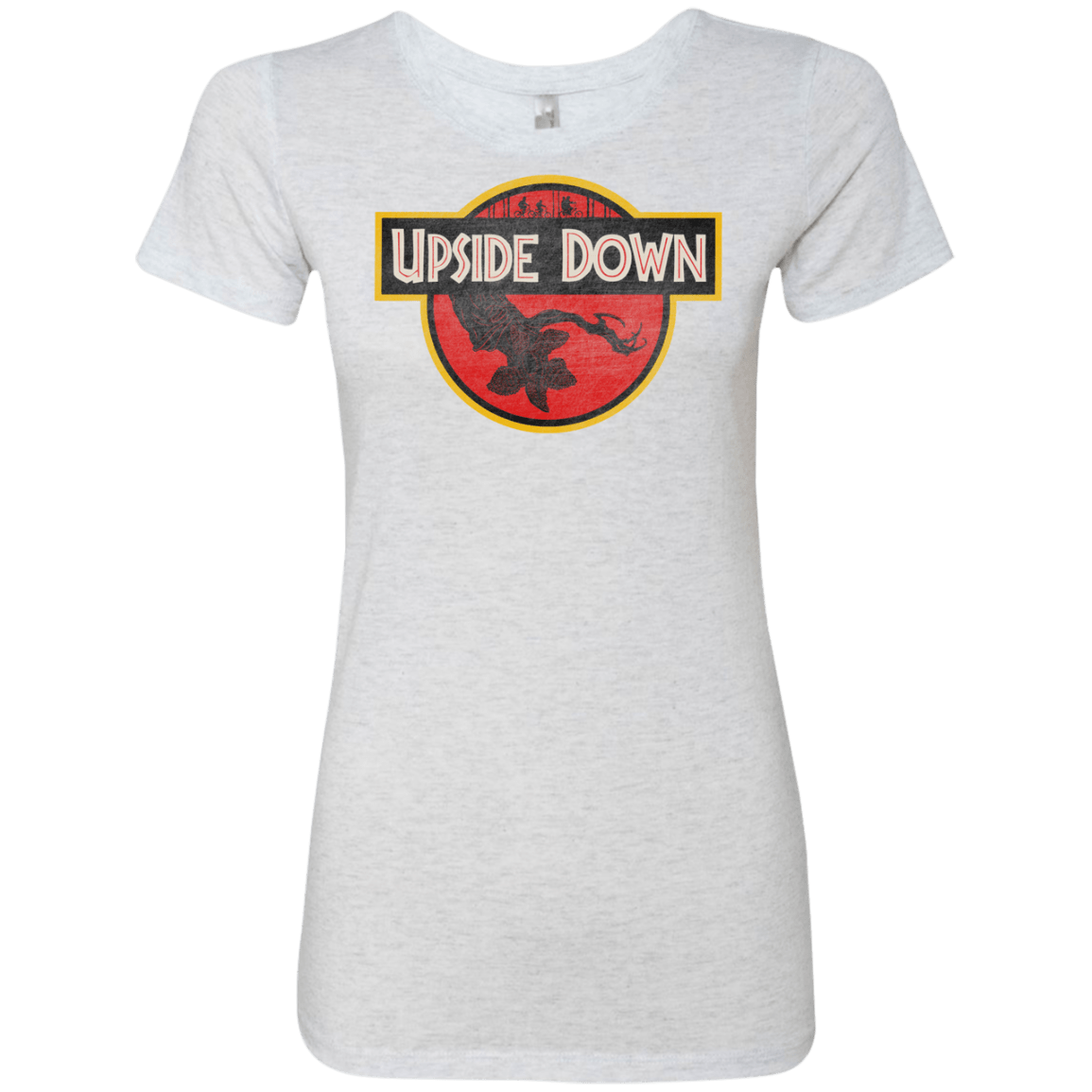 T-Shirts Heather White / S Upside Down Women's Triblend T-Shirt