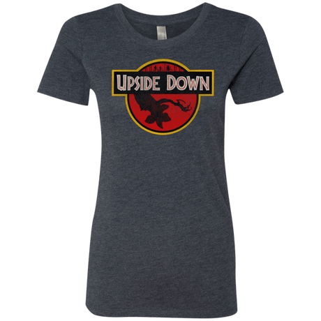 T-Shirts Vintage Navy / S Upside Down Women's Triblend T-Shirt