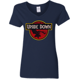 T-Shirts Navy / S Upside Down Women's V-Neck T-Shirt