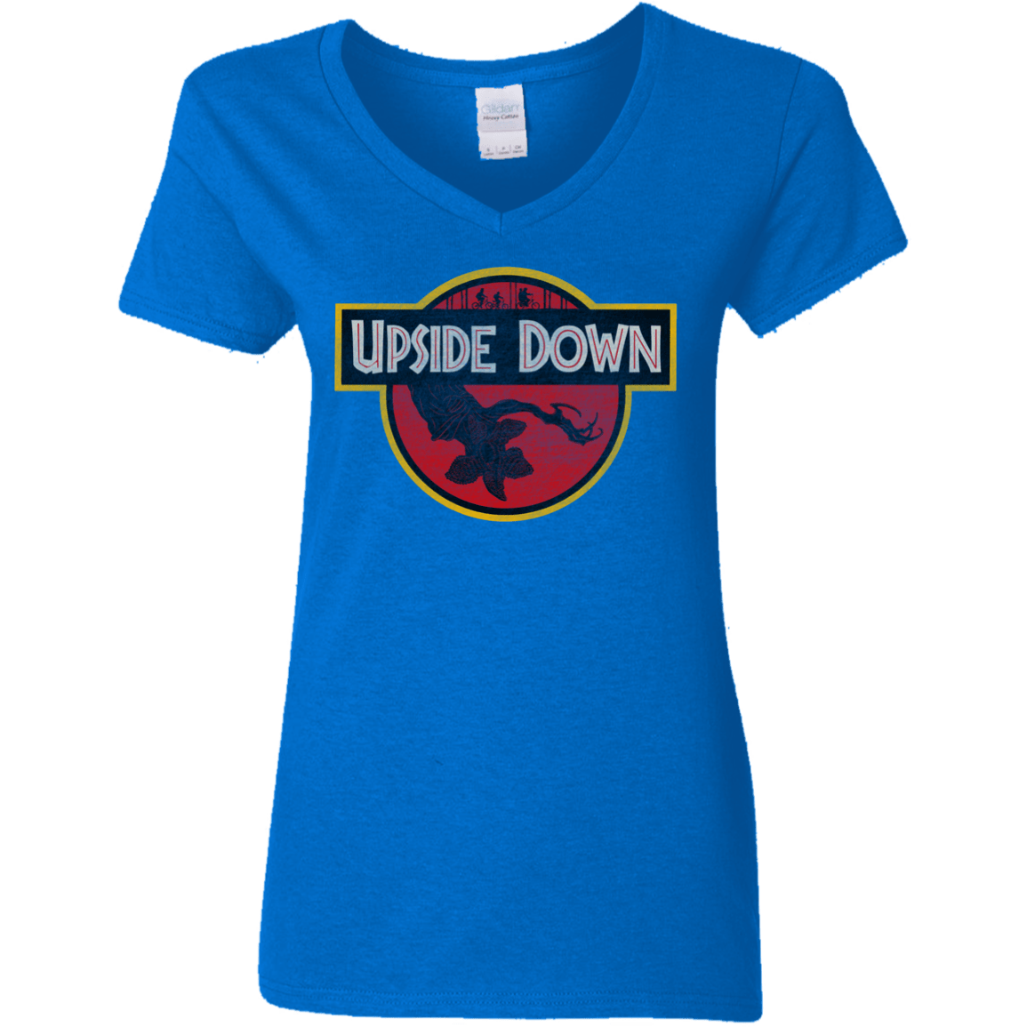 T-Shirts Royal / S Upside Down Women's V-Neck T-Shirt