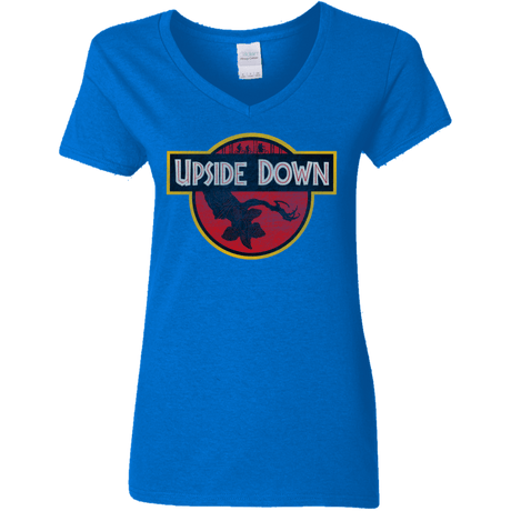 T-Shirts Royal / S Upside Down Women's V-Neck T-Shirt