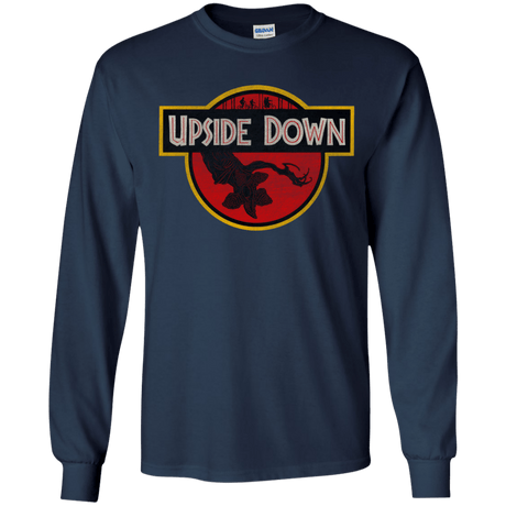 T-Shirts Navy / YS Upside Down Youth Long Sleeve T-Shirt