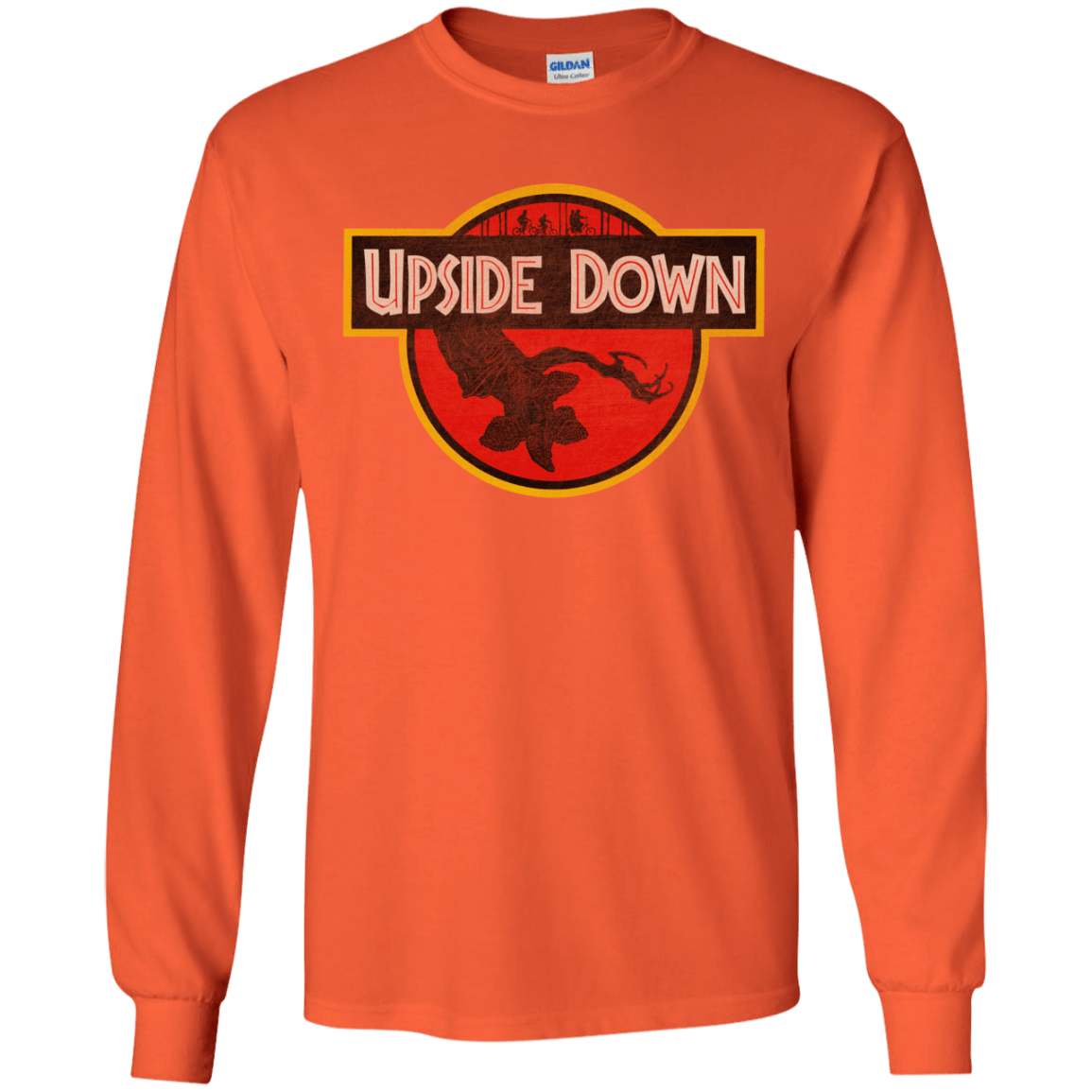 T-Shirts Orange / YS Upside Down Youth Long Sleeve T-Shirt