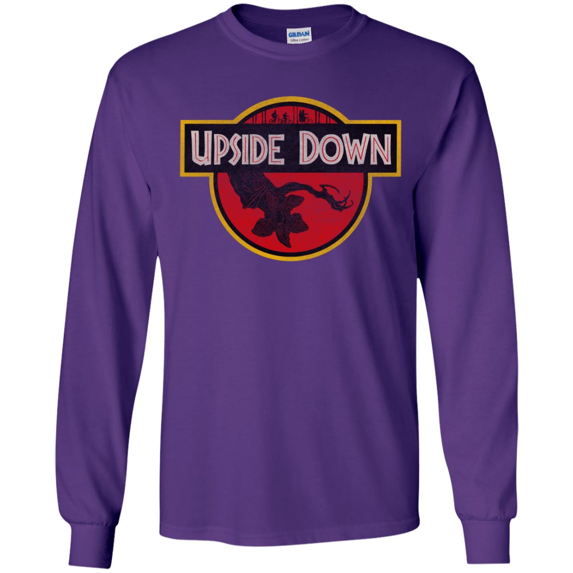 T-Shirts Purple / YS Upside Down Youth Long Sleeve T-Shirt