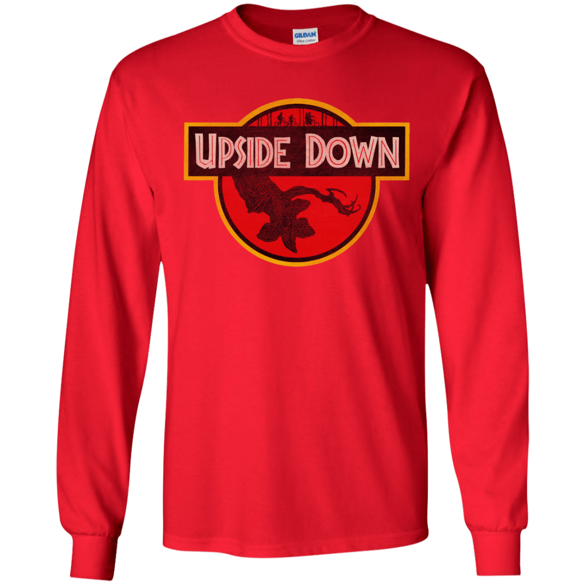T-Shirts Red / YS Upside Down Youth Long Sleeve T-Shirt