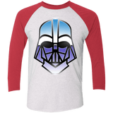 T-Shirts Heather White/Vintage Red / X-Small Vader Men's Triblend 3/4 Sleeve