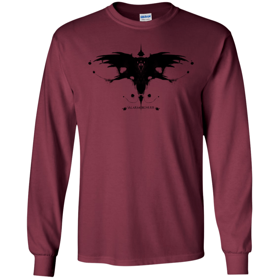 T-Shirts Maroon / S Valar Morghulis Men's Long Sleeve T-Shirt
