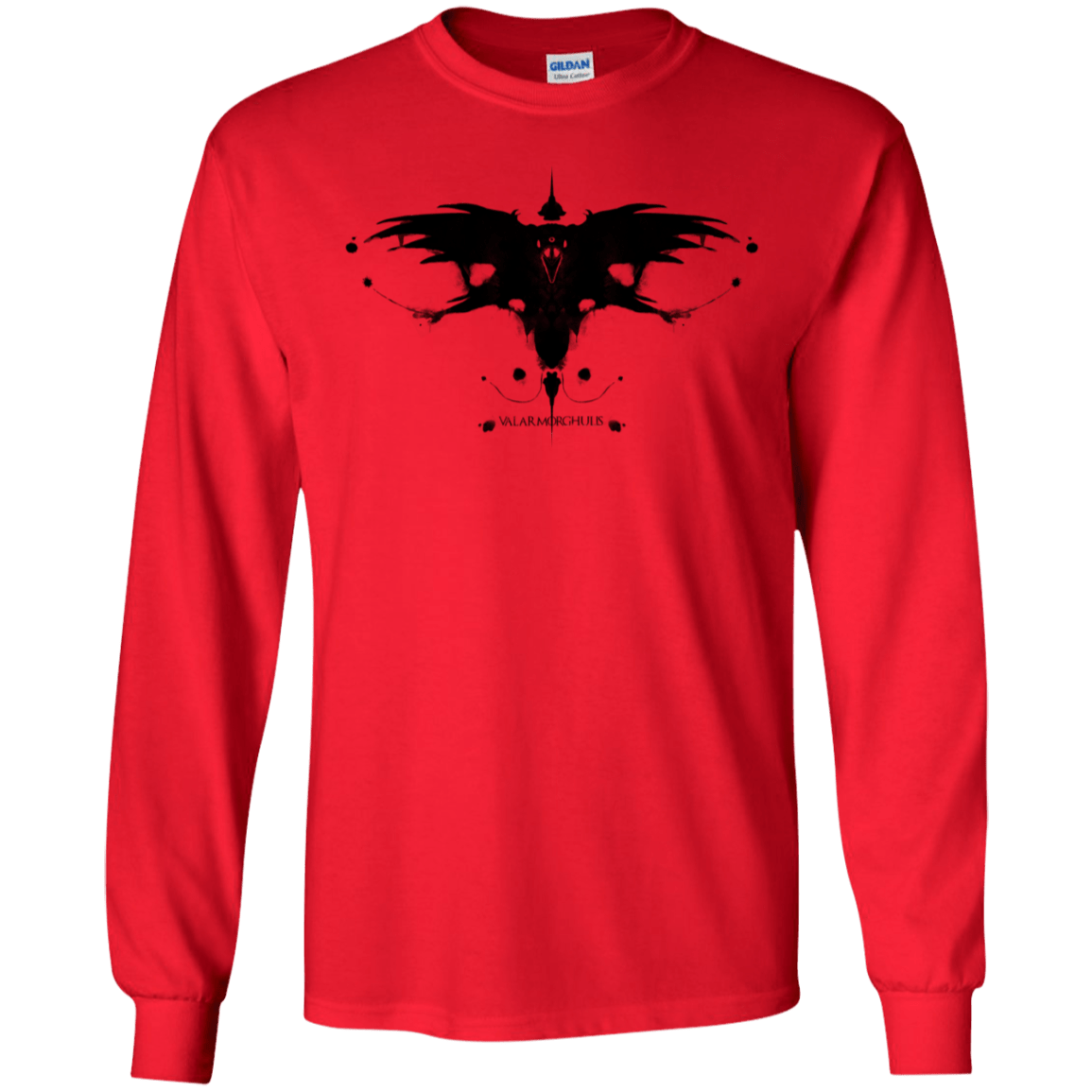 T-Shirts Red / S Valar Morghulis Men's Long Sleeve T-Shirt