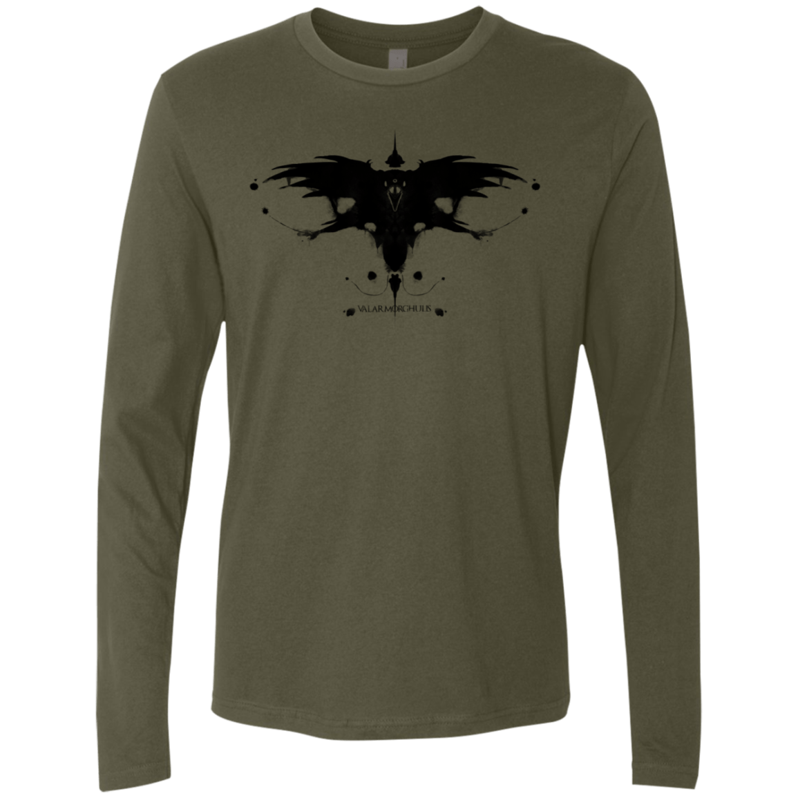 T-Shirts Military Green / S Valar Morghulis Men's Premium Long Sleeve