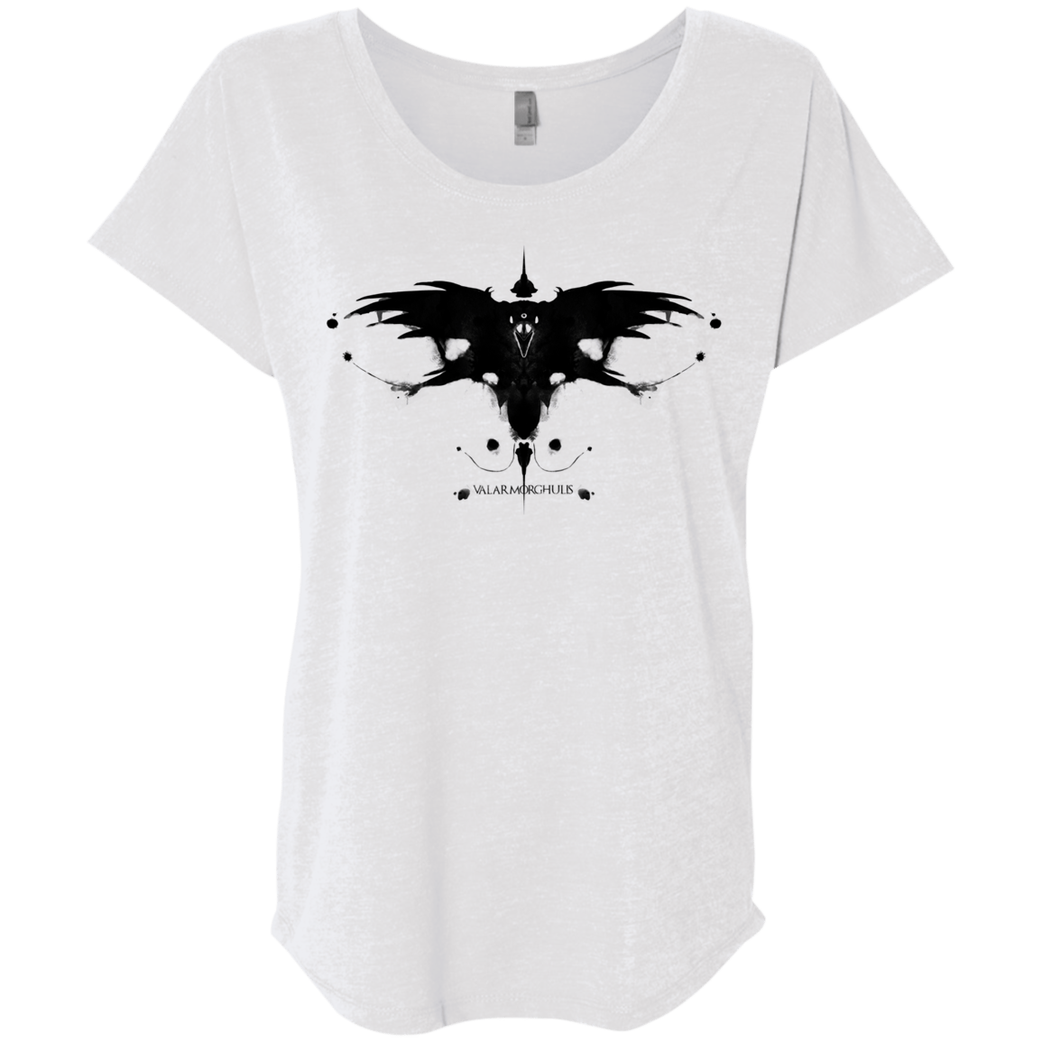 T-Shirts Heather White / X-Small Valar Morghulis Triblend Dolman Sleeve