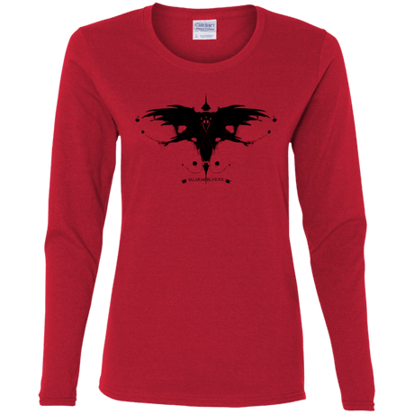 T-Shirts Red / S Valar Morghulis Women's Long Sleeve T-Shirt