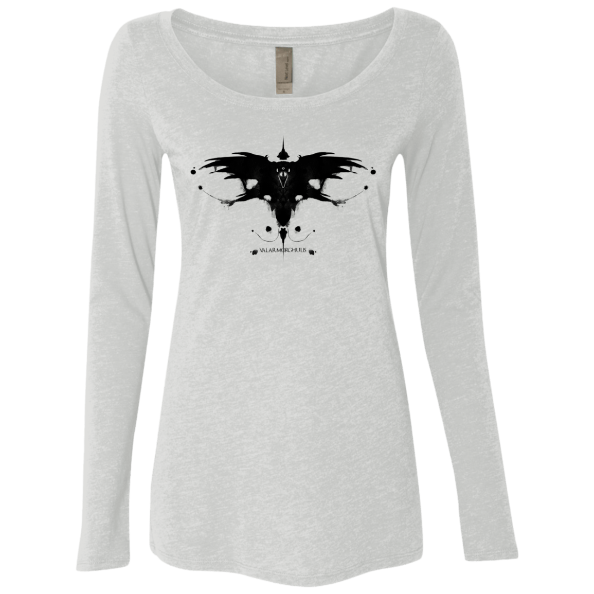 T-Shirts Heather White / S Valar Morghulis Women's Triblend Long Sleeve Shirt