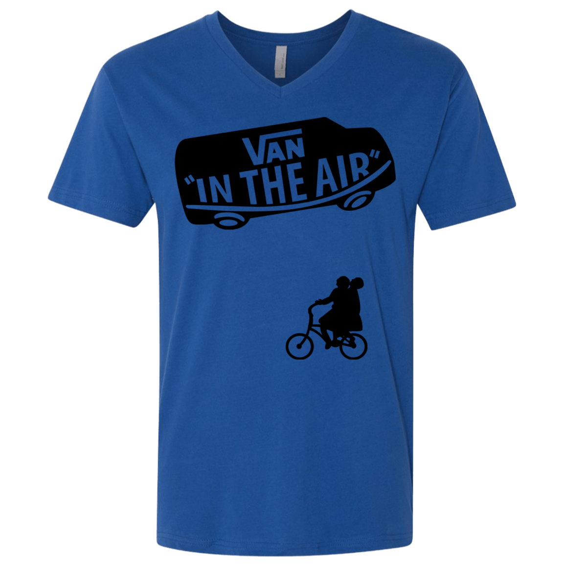 T-Shirts Royal / X-Small Van in the Air Men's Premium V-Neck