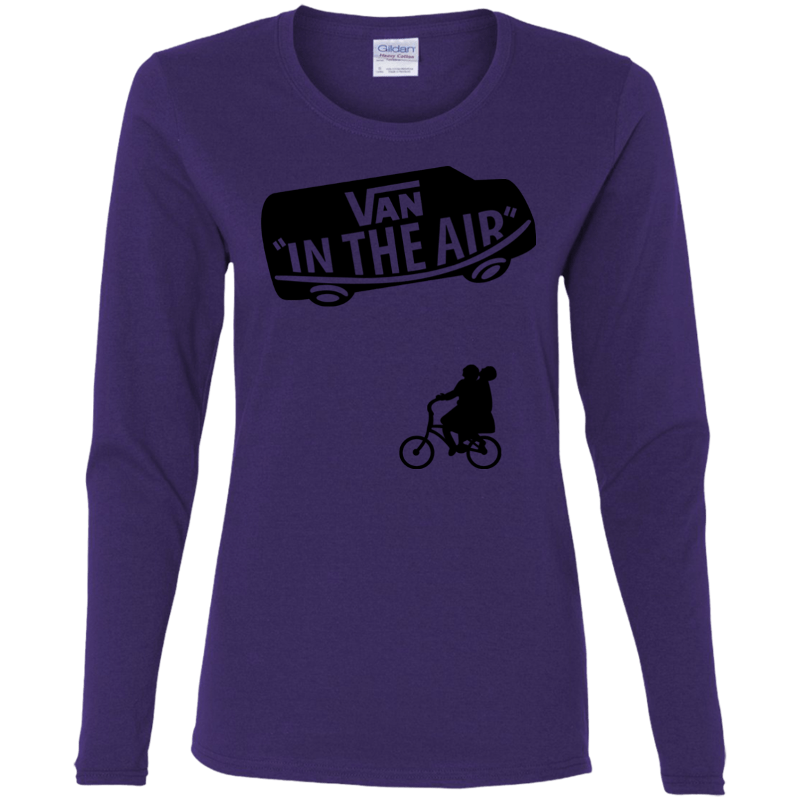 T-Shirts Purple / S Van in the Air Women's Long Sleeve T-Shirt
