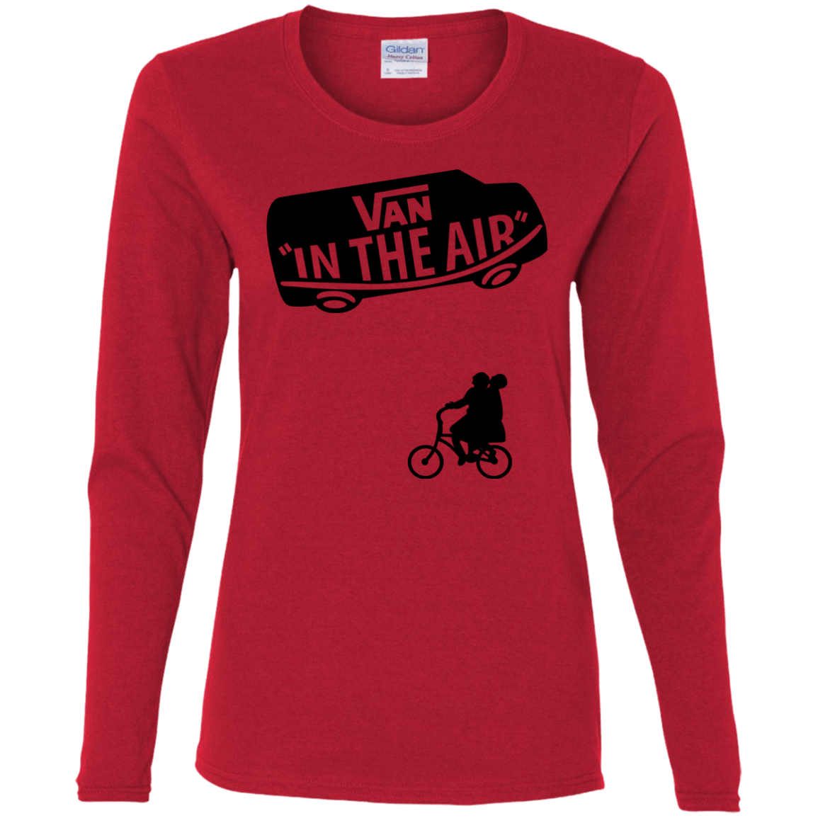 T-Shirts Red / S Van in the Air Women's Long Sleeve T-Shirt