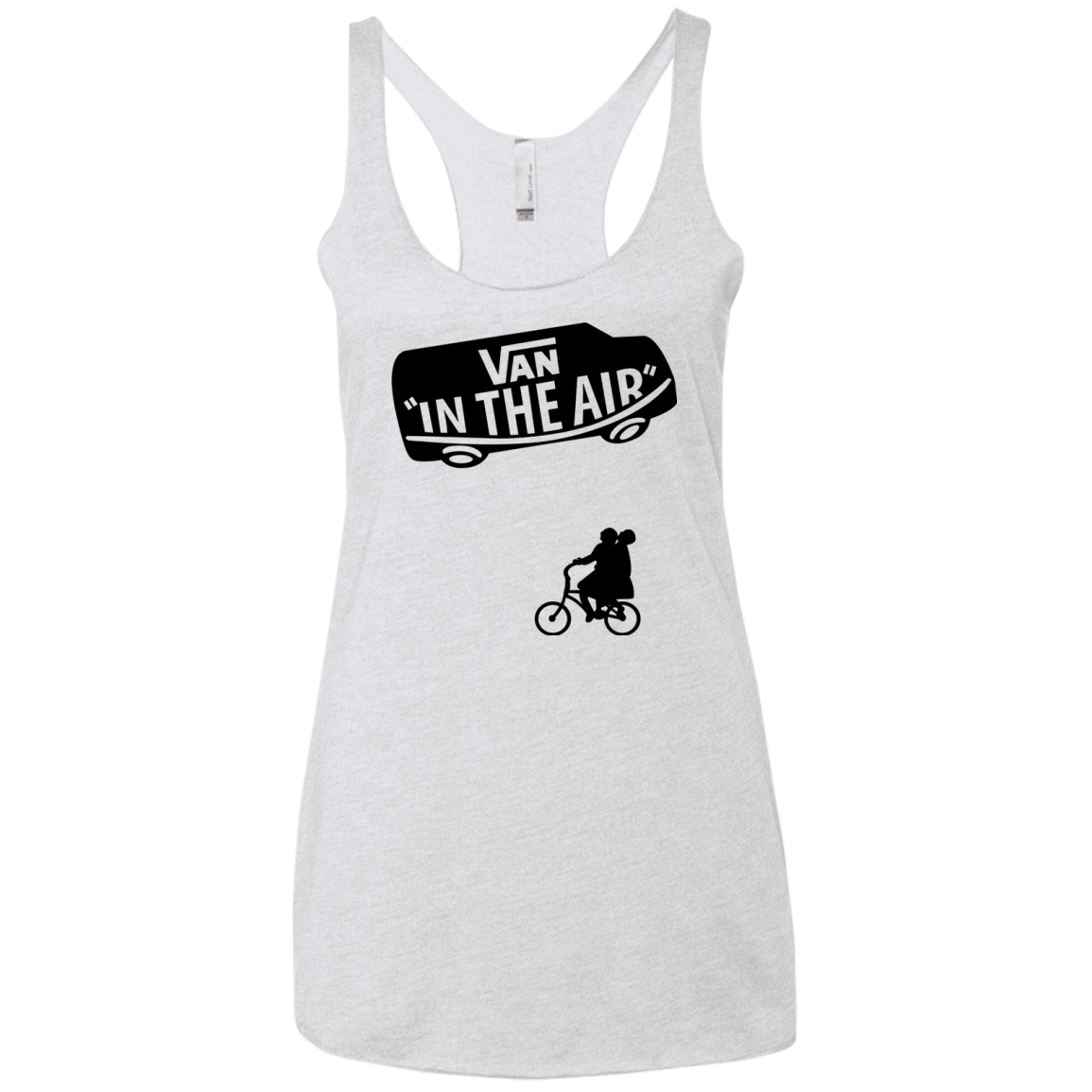 T-Shirts Heather White / X-Small Van in the Air Women's Triblend Racerback Tank