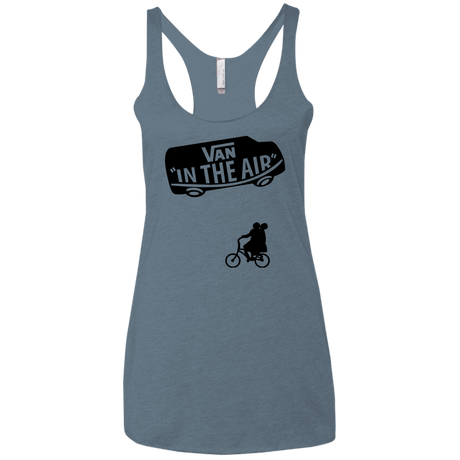 T-Shirts Indigo / X-Small Van in the Air Women's Triblend Racerback Tank