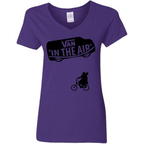 T-Shirts Purple / S Van in the Air Women's V-Neck T-Shirt