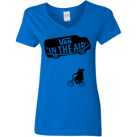 T-Shirts Royal / S Van in the Air Women's V-Neck T-Shirt