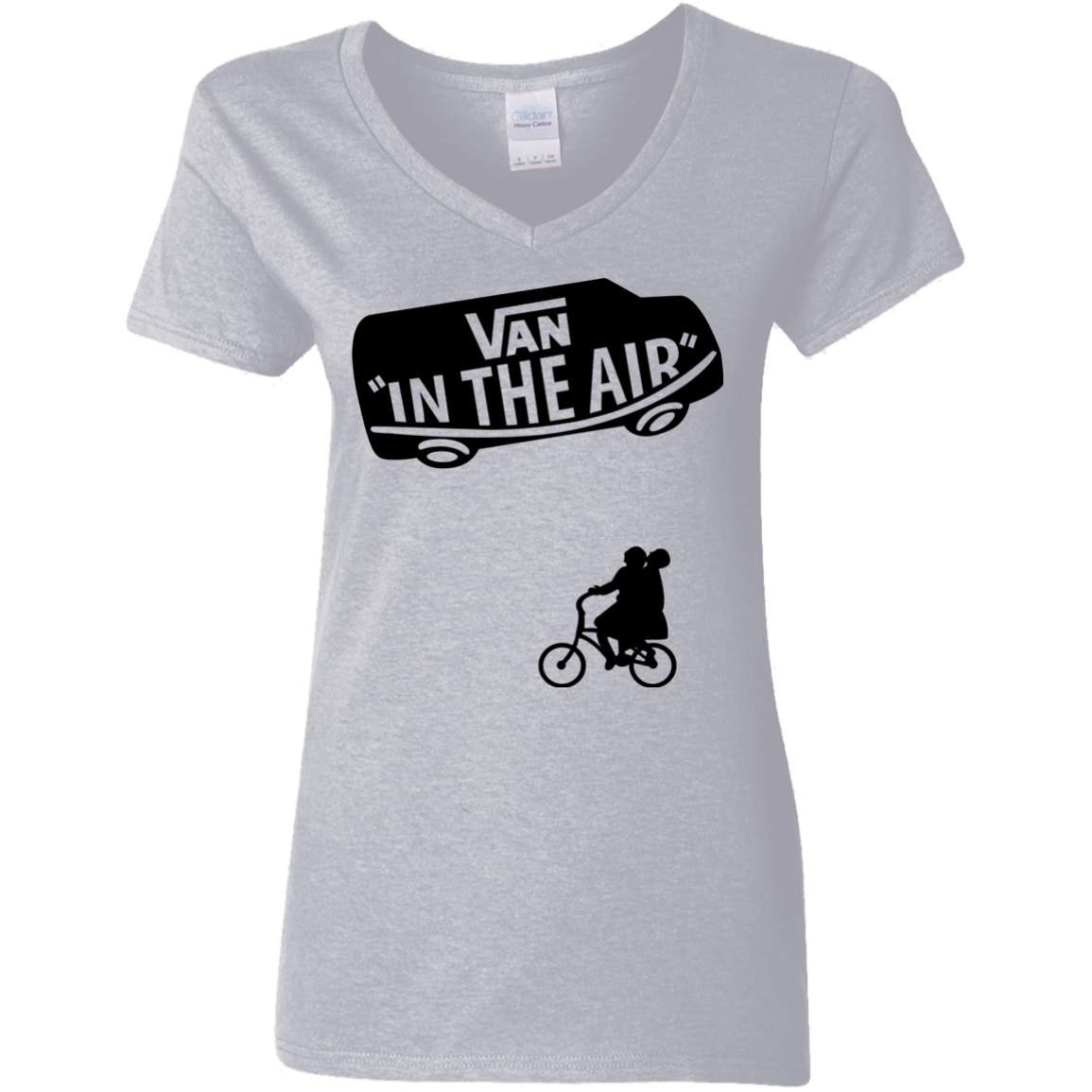 T-Shirts Sport Grey / S Van in the Air Women's V-Neck T-Shirt