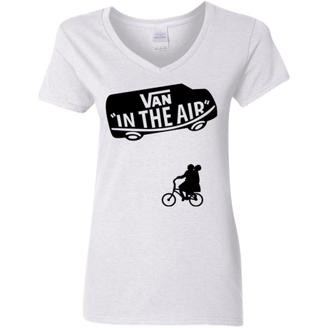 T-Shirts White / S Van in the Air Women's V-Neck T-Shirt