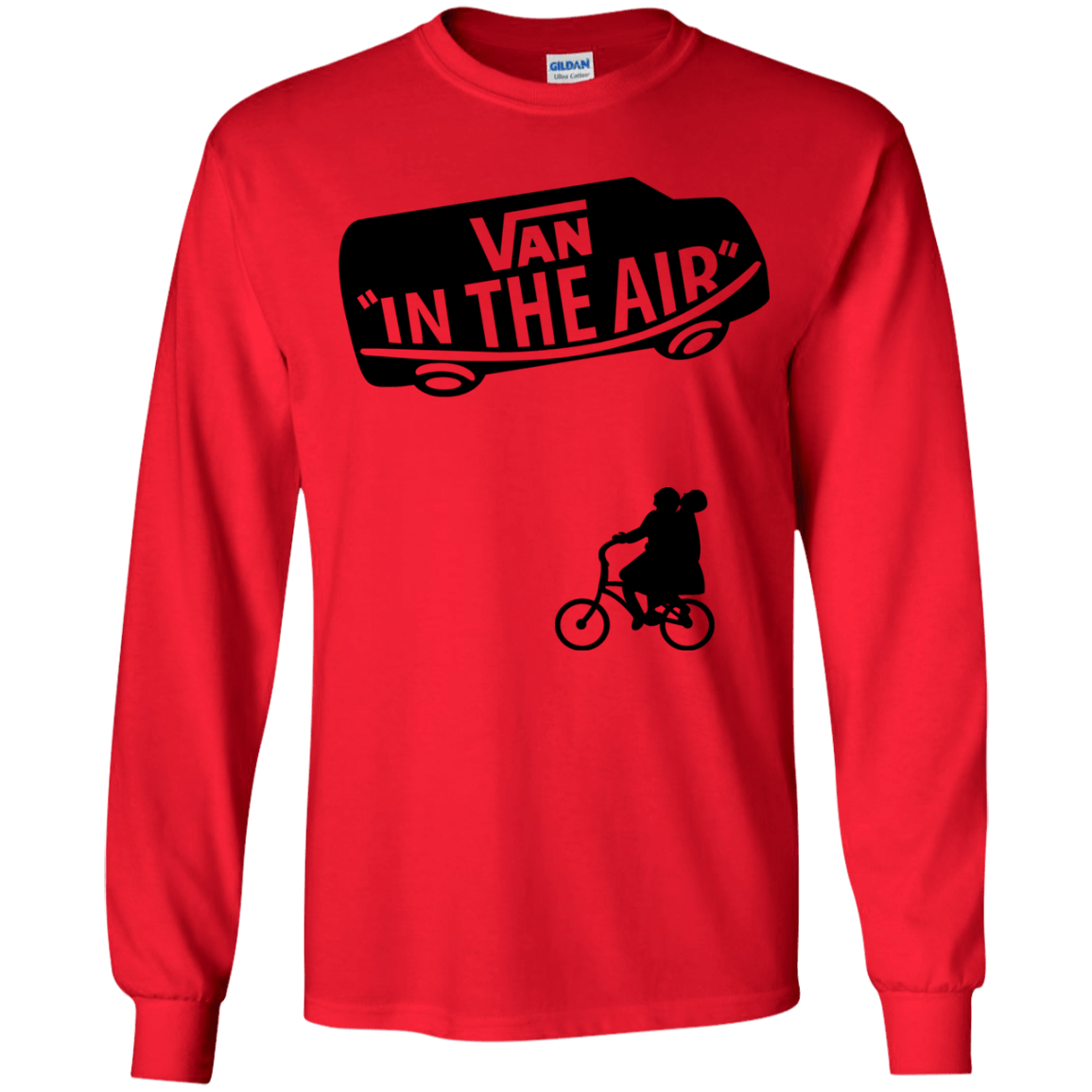 T-Shirts Red / YS Van in the Air Youth Long Sleeve T-Shirt