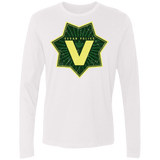 T-Shirts White / Small Vegan Police Men's Premium Long Sleeve