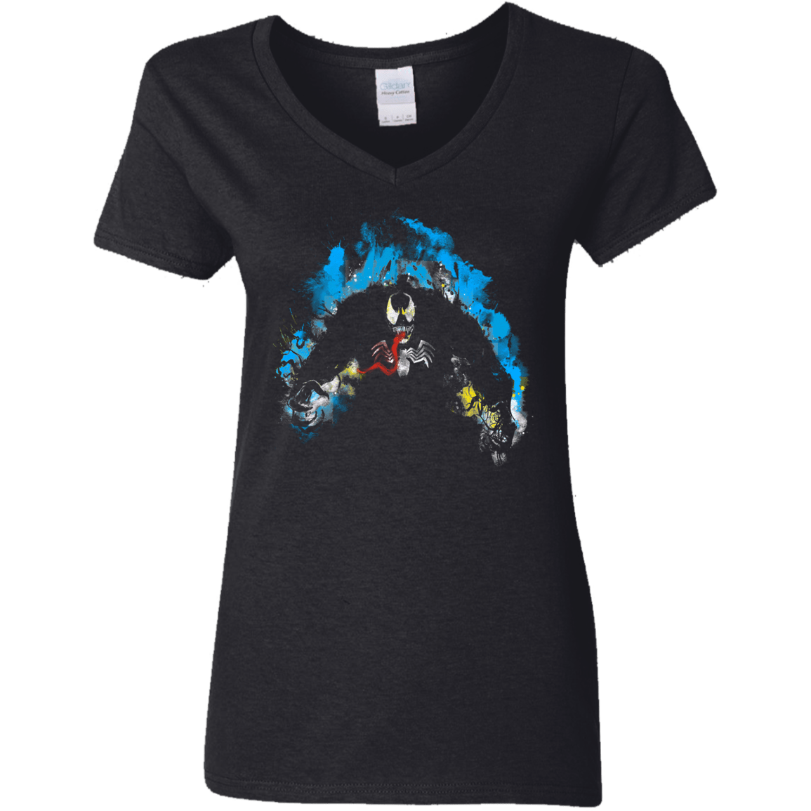 T-Shirts Black / S Venomous Women's V-Neck T-Shirt