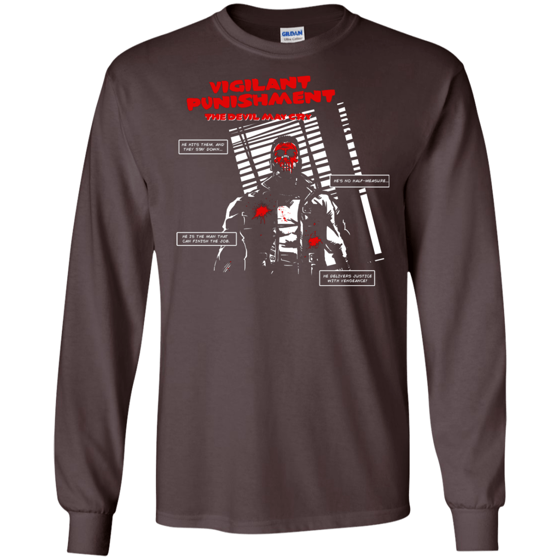T-Shirts Dark Chocolate / S Vigilant Men's Long Sleeve T-Shirt