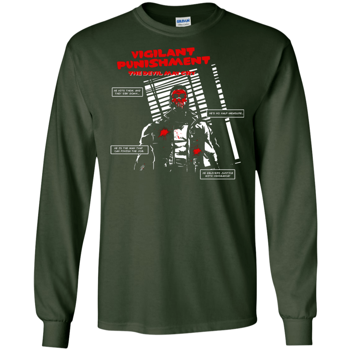 T-Shirts Forest Green / S Vigilant Men's Long Sleeve T-Shirt
