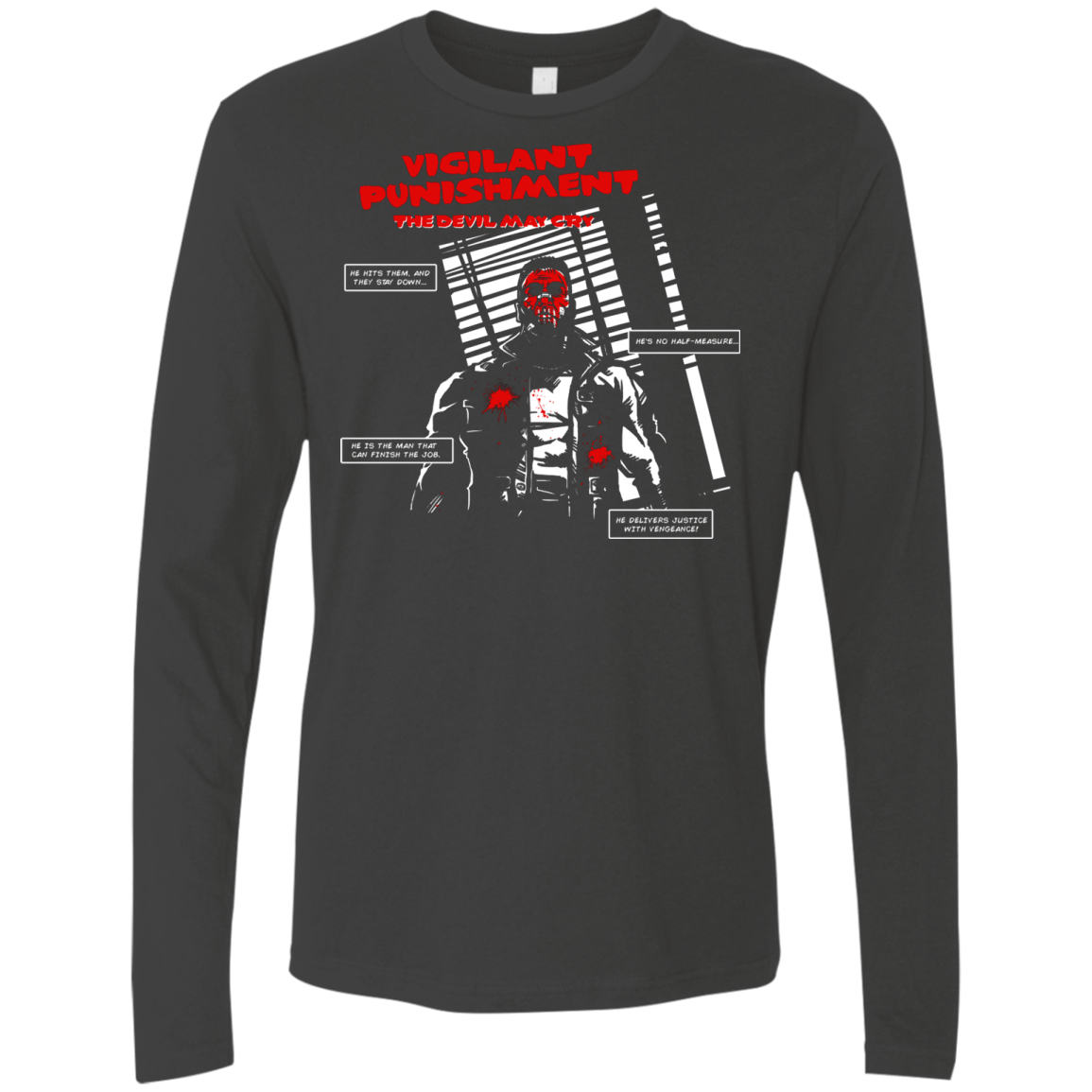 T-Shirts Heavy Metal / S Vigilant Men's Premium Long Sleeve