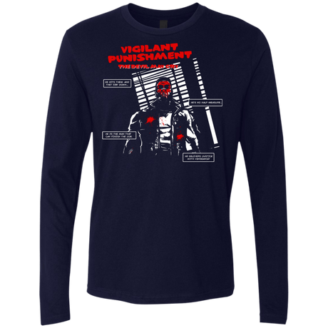 T-Shirts Midnight Navy / S Vigilant Men's Premium Long Sleeve