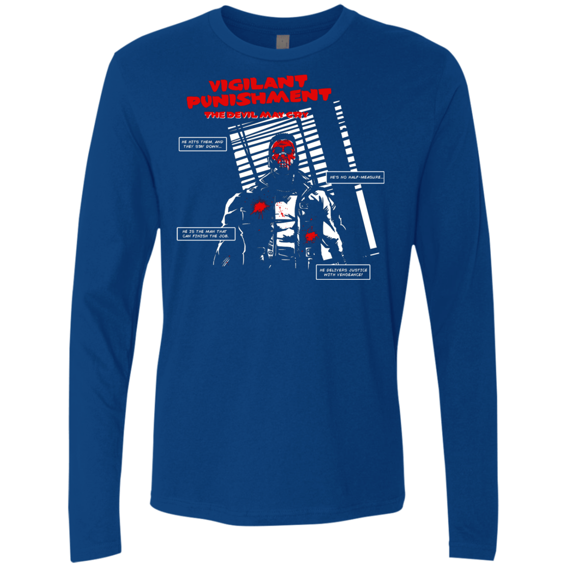 T-Shirts Royal / S Vigilant Men's Premium Long Sleeve