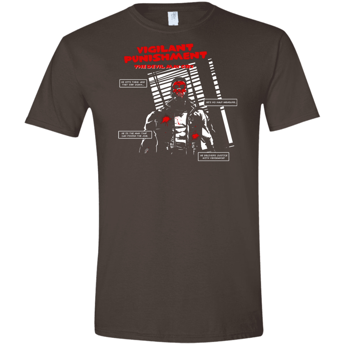 T-Shirts Dark Chocolate / S Vigilant Men's Semi-Fitted Softstyle