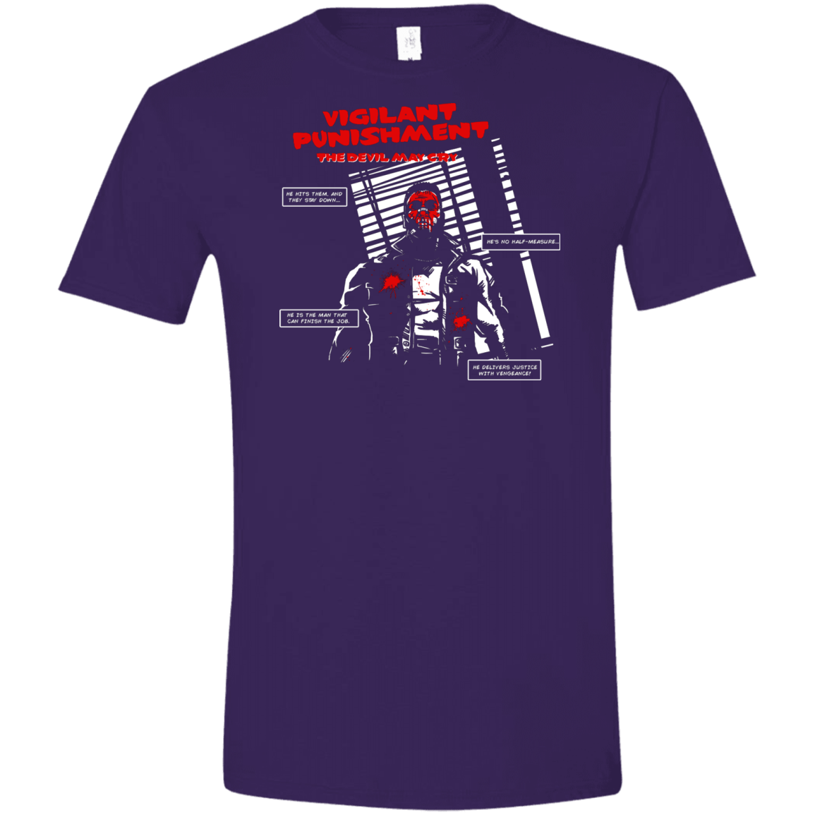 T-Shirts Purple / S Vigilant Men's Semi-Fitted Softstyle