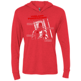 T-Shirts Vintage Red / X-Small Vigilant Triblend Long Sleeve Hoodie Tee