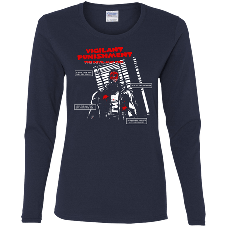 T-Shirts Navy / S Vigilant Women's Long Sleeve T-Shirt