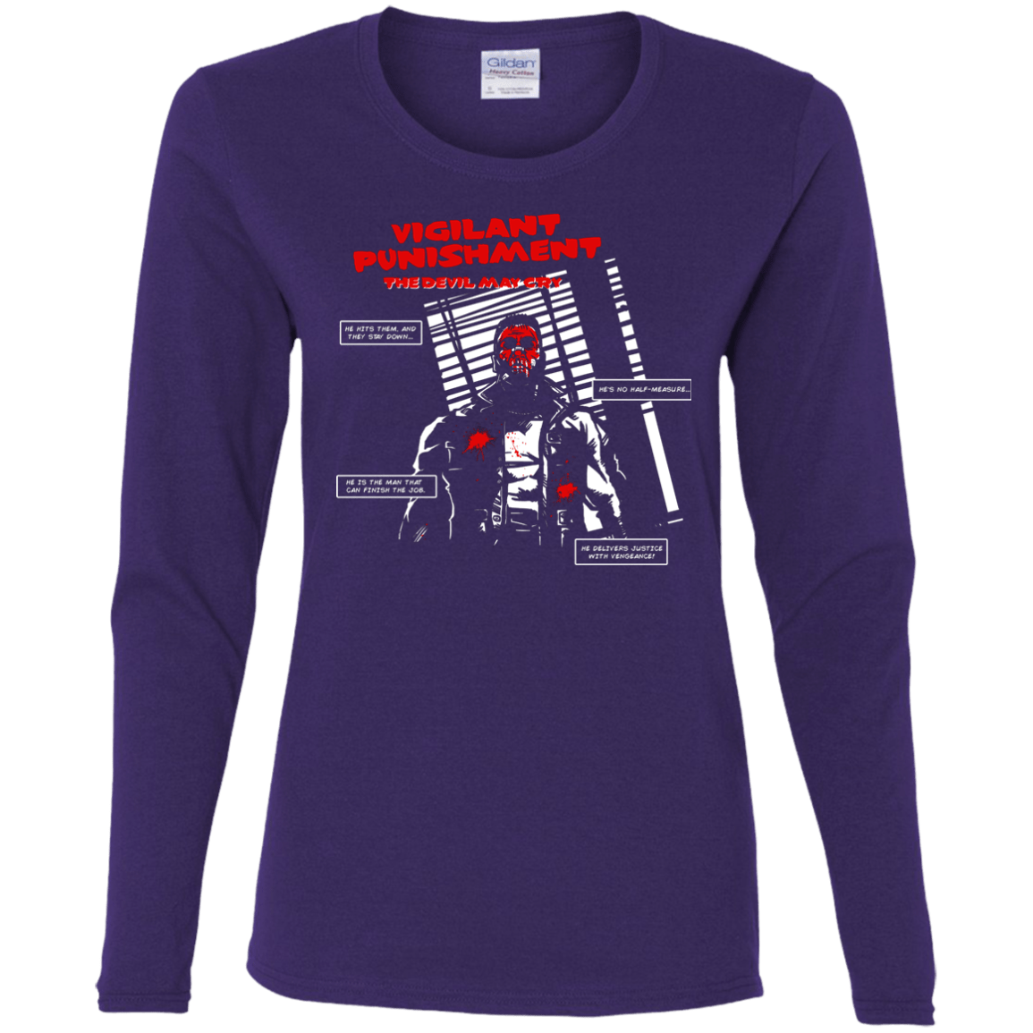 T-Shirts Purple / S Vigilant Women's Long Sleeve T-Shirt