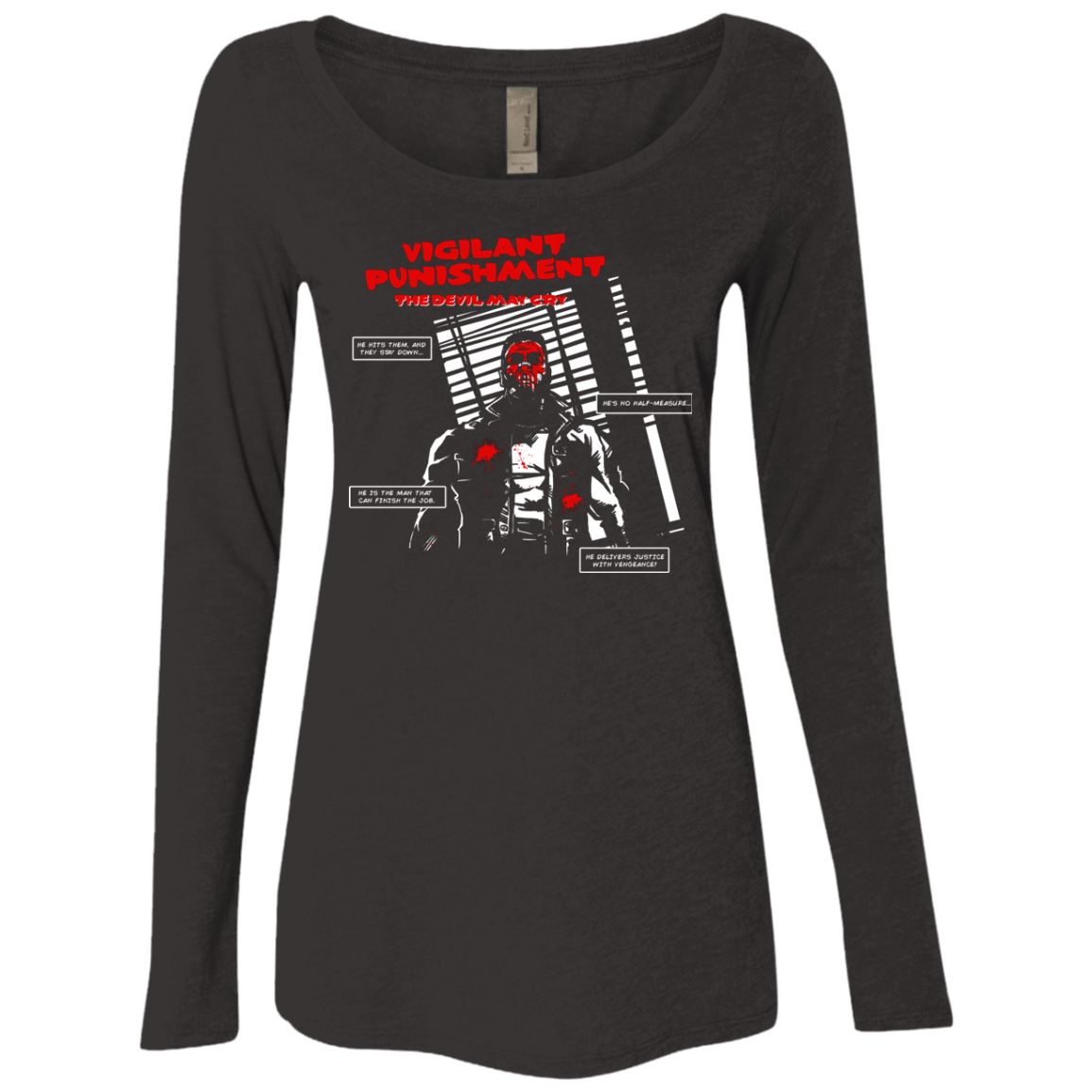 T-Shirts Vintage Black / S Vigilant Women's Triblend Long Sleeve Shirt
