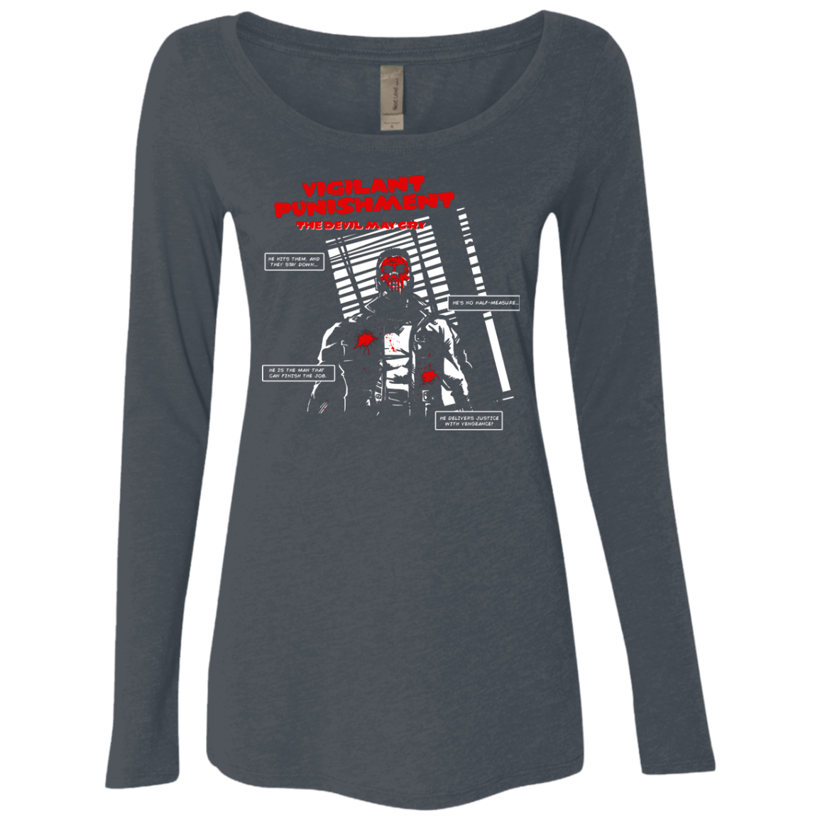 T-Shirts Vintage Navy / S Vigilant Women's Triblend Long Sleeve Shirt