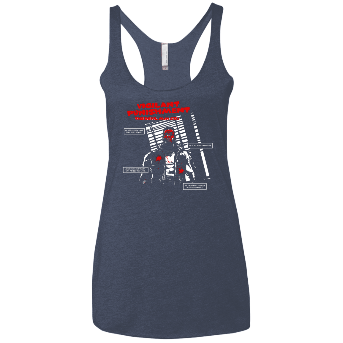 T-Shirts Vintage Navy / X-Small Vigilant Women's Triblend Racerback Tank