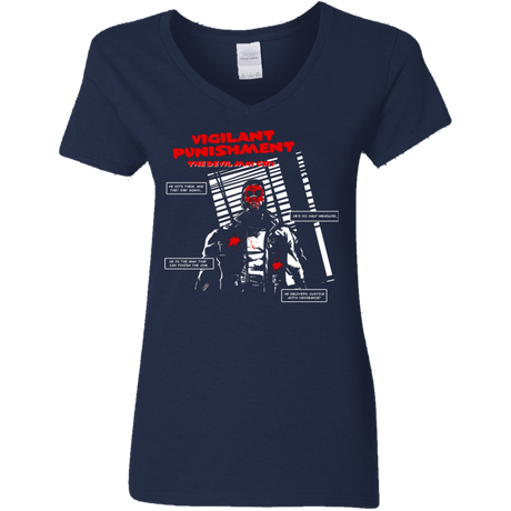 T-Shirts Navy / S Vigilant Women's V-Neck T-Shirt