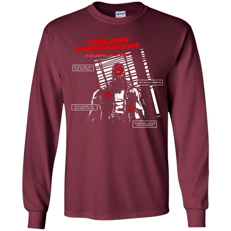 T-Shirts Maroon / YS Vigilant Youth Long Sleeve T-Shirt