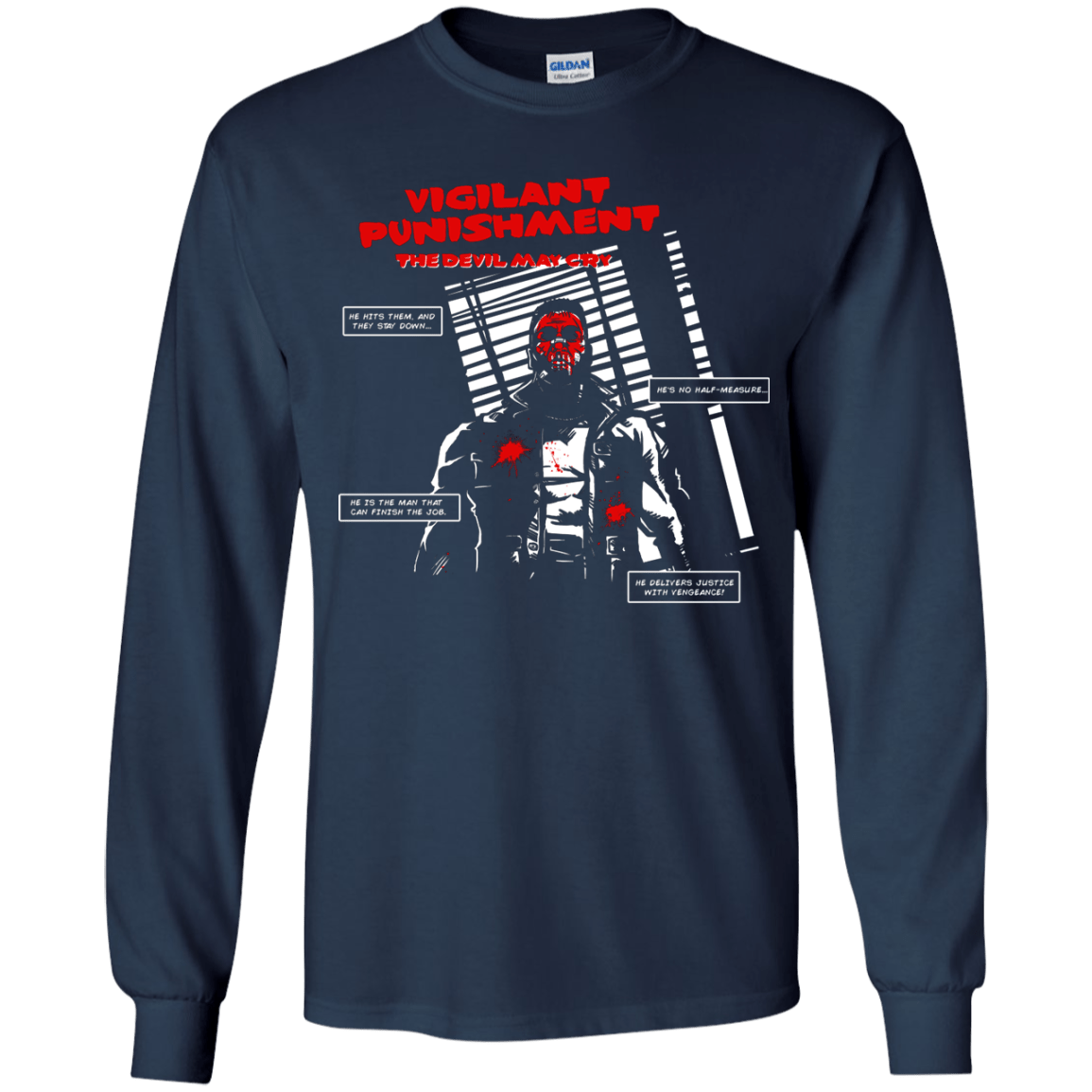 T-Shirts Navy / YS Vigilant Youth Long Sleeve T-Shirt