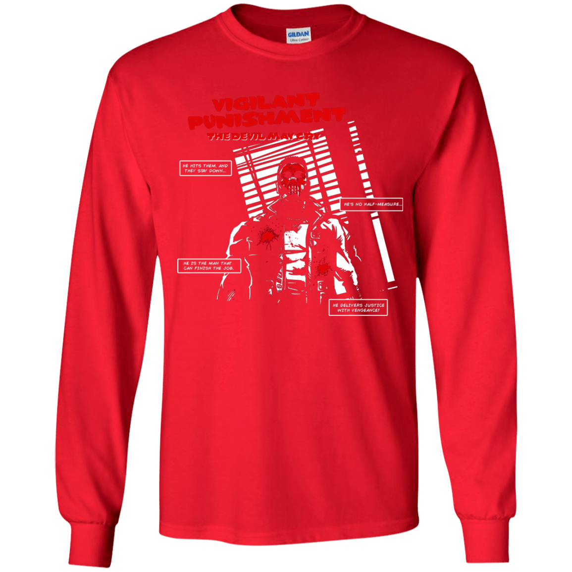T-Shirts Red / YS Vigilant Youth Long Sleeve T-Shirt