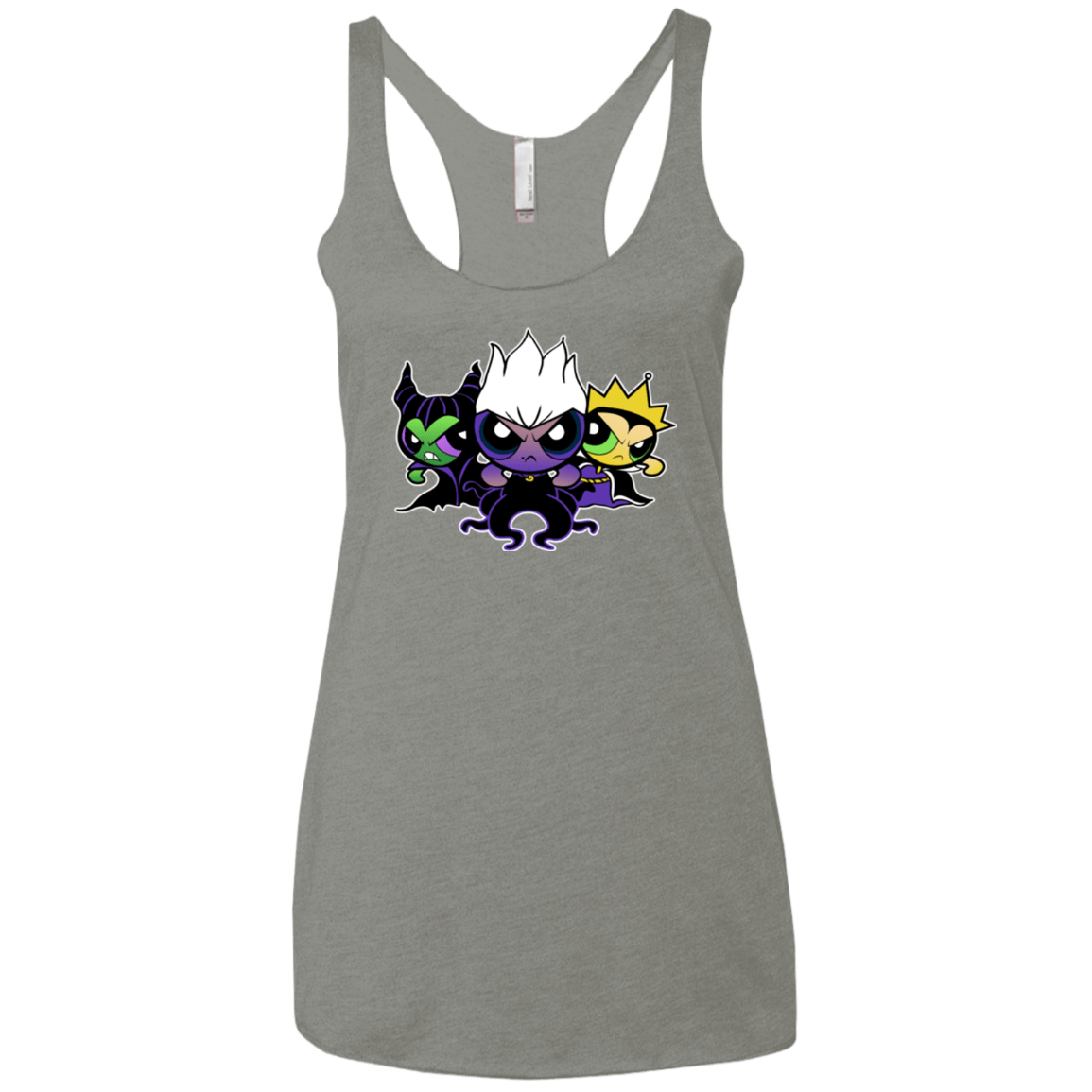 T-Shirts Venetian Grey / X-Small Villain Puff Girls Women's Triblend Racerback Tank